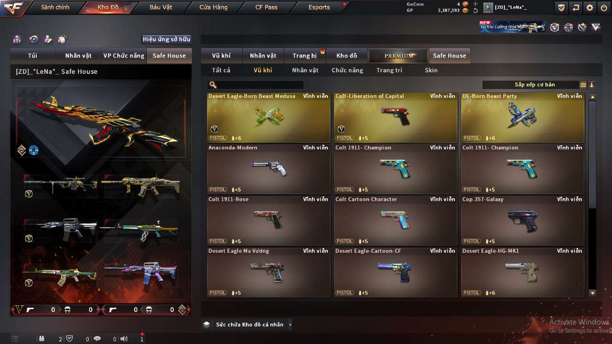 shop acc cf uy tin gia re